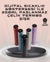 250ml LED Ekranlı Paslanmaz Çelik Akıllı Termos