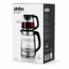 2in1= Çaycı - Kettle Çelik Elektrikli Çay Makinesi 2lt + 1,2lt Çay Süzgeçli 360° Dönebilir Stm-5990 Bx40