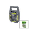2in1=mini Fan - Fener Usb Şarj 2 Kademe Hız Lamba=4 Fonksiyon - 10w Su Geçirmez Taşıma Kulp Mini Vantilatör Gs-265 Bx40