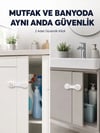 2'li Dolap ve Çekmece Güvenlik Kilidi Seti