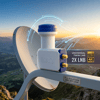 2li Uydu Lnb Unıversal Twın Full Hd - 3d - 0.1db Rle-200 Bx40