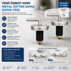 2pcs Üstten Sıkmalı Metal Klozet Kapak Menteşesi Vidası Bx40