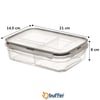 3 Bölmeli Kilitli Kapaklı 1 Litre Erzak Saklama Kabı Lc-510 Bx40