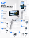 3 Eksen Telefon Sabitleyici Canlı Yayın Vlog Mobil Video Çekimi İçin Profesyonel Gimbal