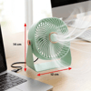3 Kademeli Masaüstü Fan – Duvara Asılıp Sabitlenebilen Standlı Kaydırmaz Pedli Mini Fan Zb112 Bx40