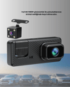 3 Kameralı Araç İçi DVR Kayıt Cihazı  Ön İç Arka Kamera Full HD