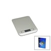 3 KAPASİTE=1000-3000-5000GR/1GR 180X140X18MM DİJİTAL PLATİN MUTFAK TERAZİ - TARTI PİLLİ= 2PCS İNCE (3936)