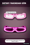 3 Modlu Led Işıklı Pembe Parti Gözlüğü Glow Efektli 1 Adet Unisex Eğlence Aksesuarı BX-313763