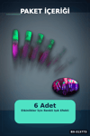 3 Modlu Led Işıklı Sünger Parti Çubuğu 46 Cm 6 Adet Paket Festival Aksesuarı BX-313773