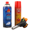 3 Parça Profesyonel Pürmüz Seti Pürmüz Torch Çakmak Başlık- Kamp Gazı 400ml- Çakmak Gazı 270 Bx40