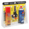 3 Parça Profesyonel Pürmüz Seti Pürmüz Torch Çakmak Başlık- Kamp Gazı 400ml- Çakmak Gazı 270 Bx40