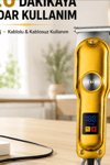 3 Taraklı Şarjlı Saç Sakal Tıraş Makinesi, Turbo Modlu LED Gösterge T Bıçak Kesim BX-313666