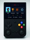 3.5 İnç IPS Ekran Retro Oyun Konsolu 64GB Dahili Hafıza Çift Analog Joystick Taşınabilir El Konsolu