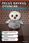 30 cm Peluş Baykuş Oyuncak - Yumuşak Dolgulu, Elde Yıkanabilir, Kahverengi-Siyah Seçenekli BX-313545