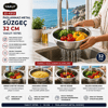 32cm Kulpsuz Paslanmaz Metal Sepet Süzgeç Bx40