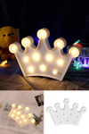 3d Dekoratif Pilli Kraliçe Tacı Model Led Masa Ve Gece Lambası Bx40