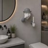 3d İnsan Figürlü Tuvalet Kağıdı Askılığı – Eğlenceli Banyo Dekoru Gri