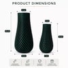 3d Vazo Takım 10 Cm - 15 Cm Kurşuni̇ Renk