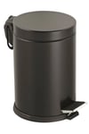 3lt Siyah Pedallı Metal Çöp Kovası Bx40