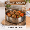 3'lü Metal Sefer Tası - Paslanmaz Çelik - 16 cm