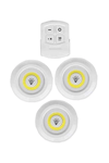 3lü Uzaktan Kumandalı Yapışkanlı Kablosuz Led Spot Lambalar Bx40