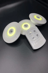 3lü Uzaktan Kumandalı Yapışkanlı Kablosuz Led Spot Lambalar Bx40