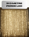 3x3 Perde LED Işık Şelale Model Özel Gün Dekoratif Aydınlatma