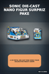 4 Cm Metal Die-Cast Mini Sonic Figur Koleksiyon Paketi Surpriz Nano Oyun BX-313802