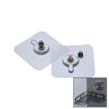 4 Parça 10mm Vidalı Şeffaf Pvc Yapışkan Askı Bx40