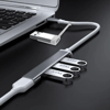 4 Port'lu Bağlantı İstasyonu Ultra İnce Usb Bölücü Type-c Tipi Çoklu Arayüz Adaptörü Multi Usb Çoklayıcı Bx40