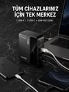 4 Portlu GaN Masaüstü Hızlı Şarj İstasyonu