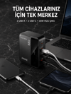 4 Portlu GaN Masaüstü Hızlı Şarj İstasyonu