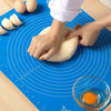40*50 Cm Silikon Ölçekli Kullanımı Kolay Hamur Açma Matı Ekmek Mantı Makarna Hamuru Yoğurma Matı Bx40