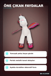 42 Cm Yumuşak Peluş Kanatlı Unicorn At Figürü Rengarenk Hediye Peluş Oyuncak BX-313550