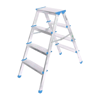 4+4 Çift Basamaklı Alüminyum Metal Merdiven Yükseklik = 92cm Baş Genişlik = 8cm Bx40