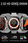 49mm Ekranlı, GPS ve Nabız Sensörlü, Suya Dayanıklı, Titanyum Kordonlu Akıllı Saat