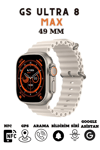 49mm Ekranlı Kilitli Vidalı Kordonlu Gri Akıllı Saat - Nabız ve Uyku Takibi Özellikli