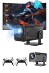 4K Android Smart Wi-fi Çift Kollu Projeksiyon Game Box Kumandalı Taşınabilir Yeni Nesil