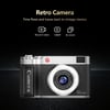 4k Çantalı Dijital Retro Video Kamera 48mp 16x Zoom Işıklı (32gb) Kart Dijital Fotoğraf Makinesi Siyah