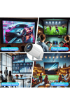 4K lazer projeksiyon cihazı 1280x720 çözünürlük 3000:1 kontrast beyaz USB HDMI WiFi