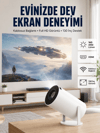 4K Uyumlu 130 İnç Full HD Projeksiyon Cihazı ve Kablosuz Aktarım Özelliği