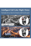 4MP 4K Ultra HD çift lens IP kamera hareketli dış mekan gece görüş su geçirmez WiFi 2 yıl garantili