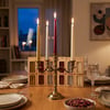 4pcs Candle Metalik Renkler Şamdan Mum 25cm Bx40
