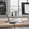 4’ü 1 Arada Type-c To Hub Dönüştürücü Adaptör – 4k Ultra Hd Hdmı & Vga Görüntü Aktarımı, Pd Hızlı Şarj Destekli, Usb Çoklayıcı Bx40