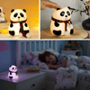 5 Farklı Renk Modlu Panda Figürlü Pofuduk Led Gece Lambası–yumuşak Dokulu Çocuk Odası Ve Dekoratif Şarjlı Ortam Işığı Bx40