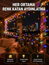 5 Metre Şeffaf Kablo LED Peri Işığı 50 Ampullü Dekoratif Led Yeni Nesil