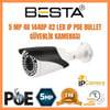 5 MP 1440P 4 Kameralı IP POE Güvenlik Seti