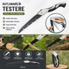 53 Cm Katlanır Pelikan Testere, Büyük Boy, El Testeresi, Katlanabilir Budama Ve Kesim Testeresi, Kamp, Bahçe Ve Ahşap Kesim Testeresi Bx40