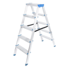 5+5 Çift Basamaklı Alüminyum Metal Merdiven Yükseklik = 115cm Baş Genişlik = 8cm Bx40