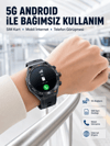 5G Android Akıllı Saat AMOLED Ekran SIM Kart Destekli Kameralı